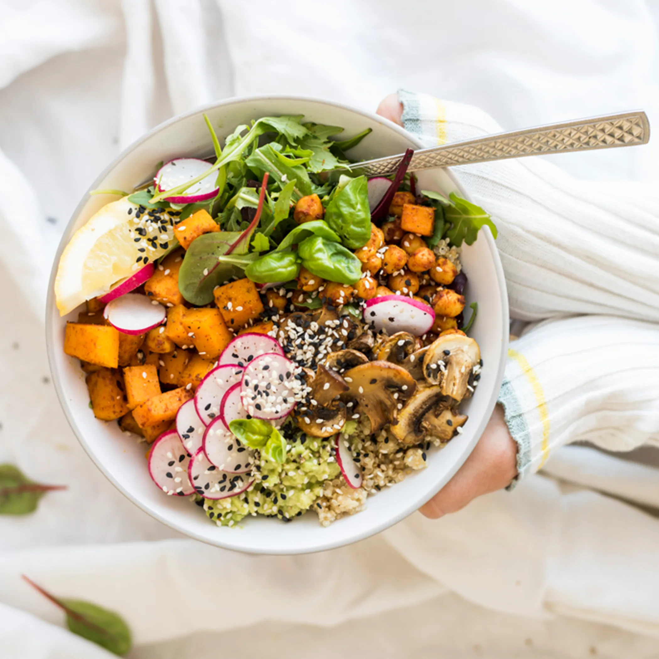 seasonal vegetable dish on plate