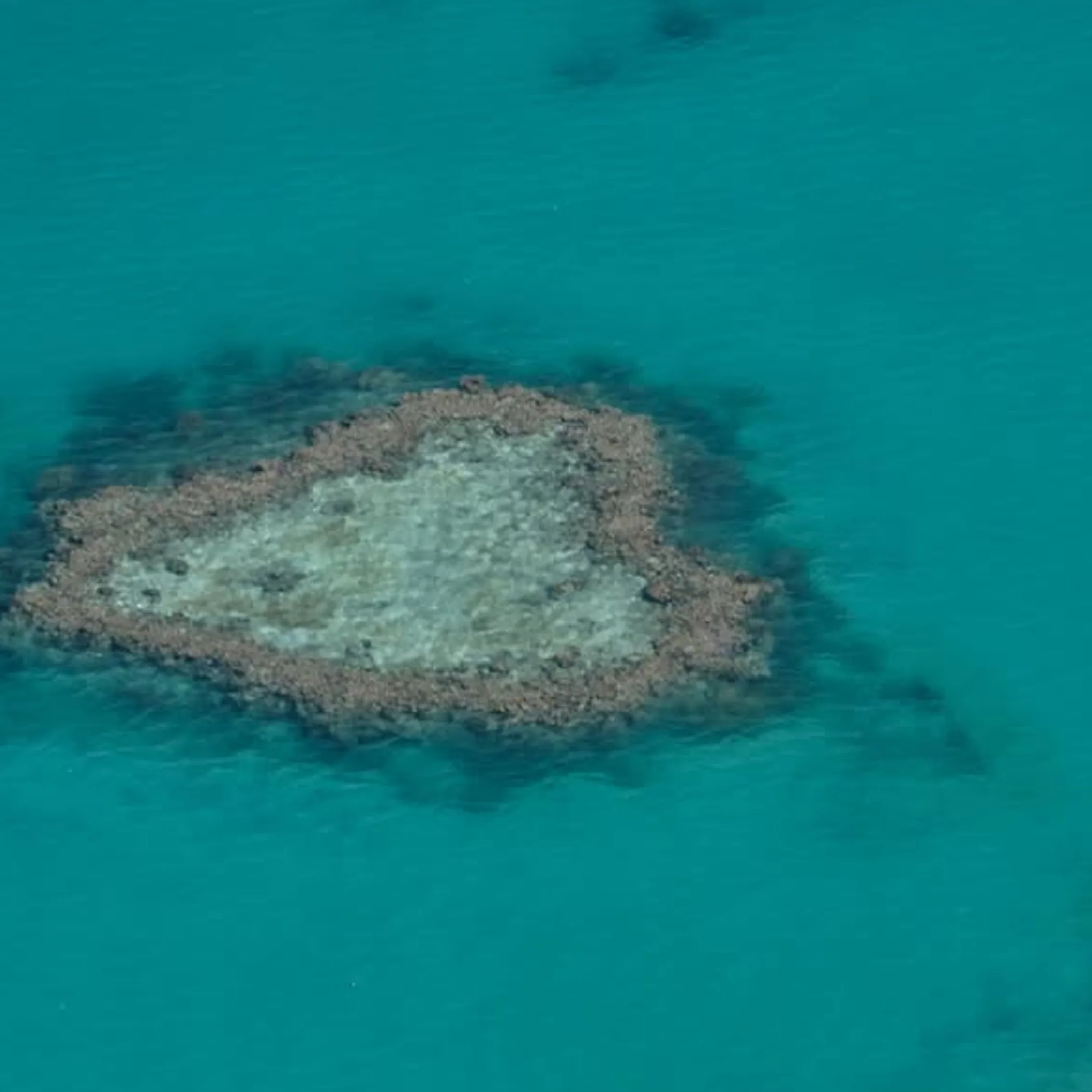aerial view of great barrier reef